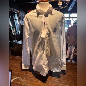Luciano Barbera Riveria Collar White Shirt